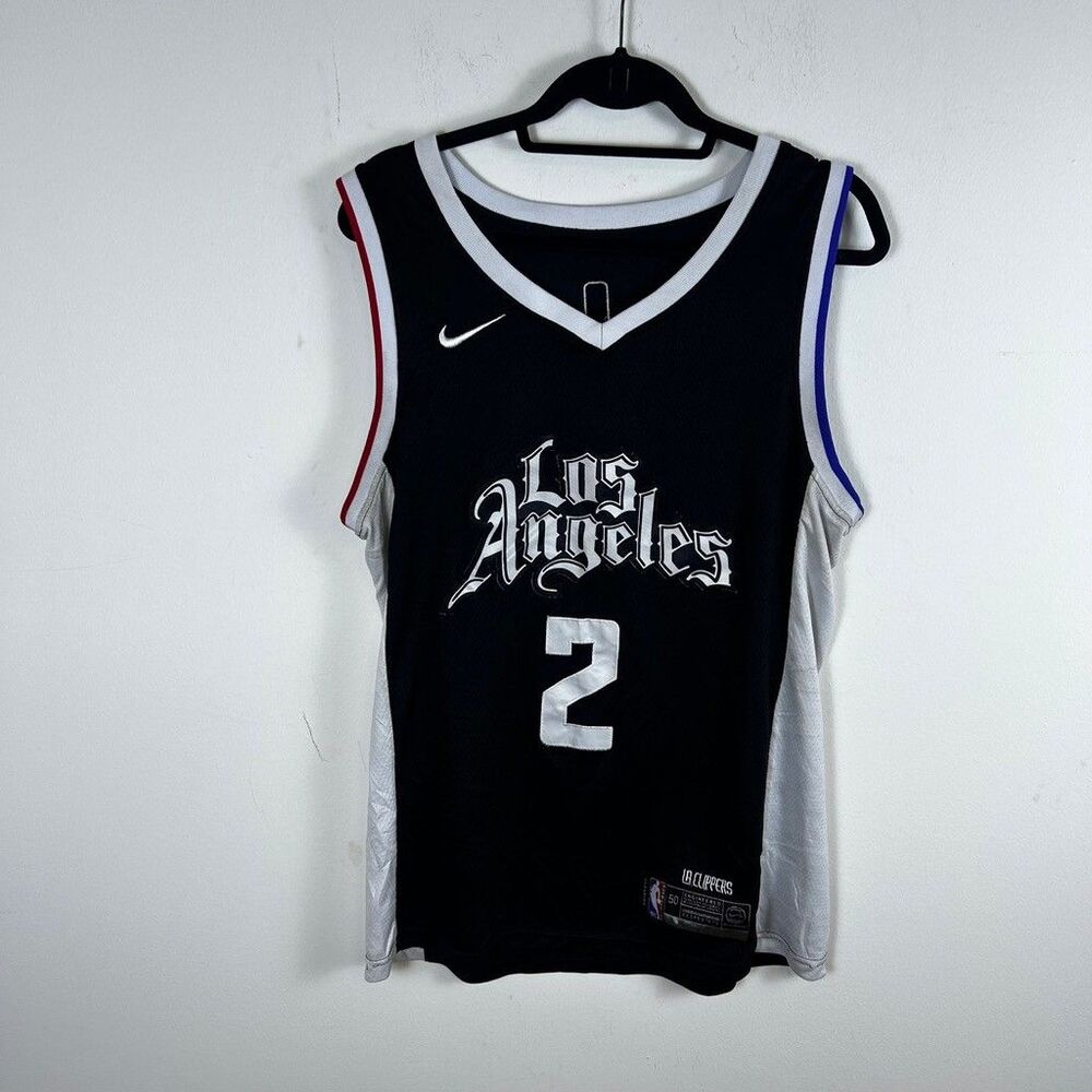 Kawhi Leonard LA Clippers Nike City Edition Swingman Jersey Mens 50 Black NBA